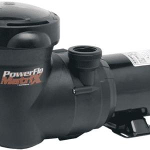 A Hayward W3SP1592 PowerFlo Matrix Above-Ground Pool Pump, 1 HP on a white background.